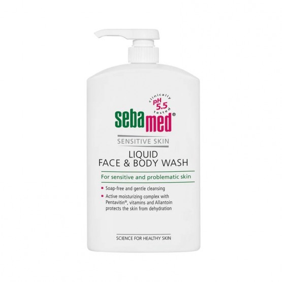 Sebamed Liquid Face & Body Wash Sensitive Skin 1000ml