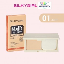 SILKY GIRL Matte All Day 2-Way Cake SPF30 PA+++ 01 Light 9g