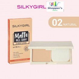 SILKY GIRL Matte All Day 2-Way Cake SPF30 PA+++ 02 Natural 9g