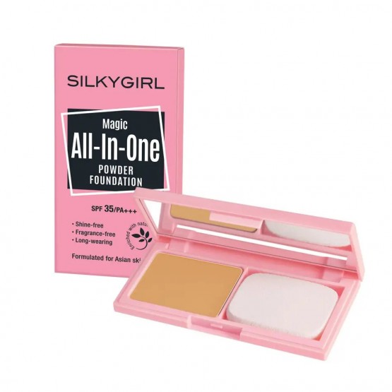 SILKYGIRL Magic All-In-One Powder Foundation SPF35/PA+++ 9g - 06 Honey