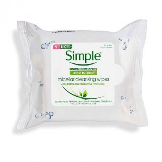Simple Kind to Skin Micellar Cleansing Wipes 25 Wipes
