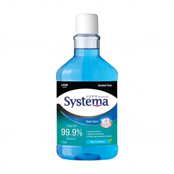 Systema Gum Care Mouthwash Blue Caribbean 750ml