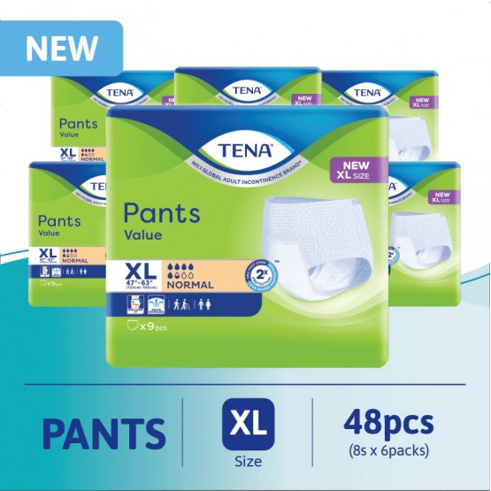 Tena Value Pants XL8sx6 packs Carton sales