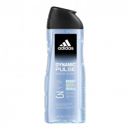 Adidas 3in1 Dynamic Pulse Face, Body, Hair Shower Gel 400ml