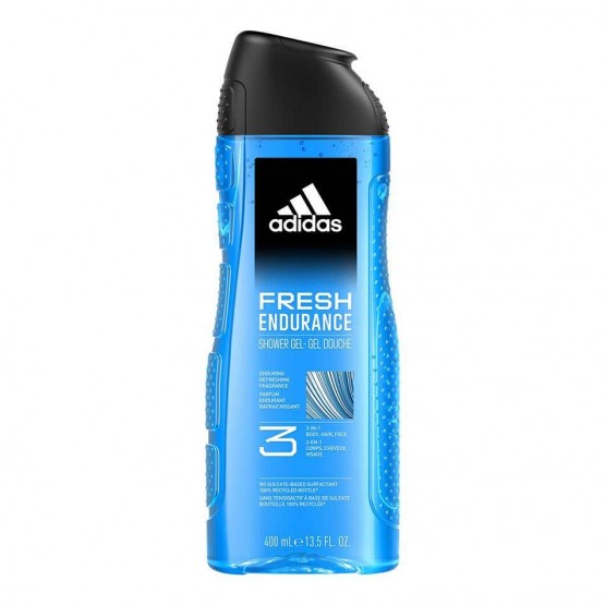Adidas 3in1 Fresh Endurance Face, Body, Hair Shower Gel 400ml