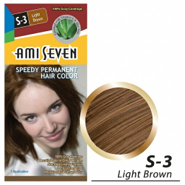Ami Seven Speedy Permanent Hair  Colour-s-3 Light Brown 60g