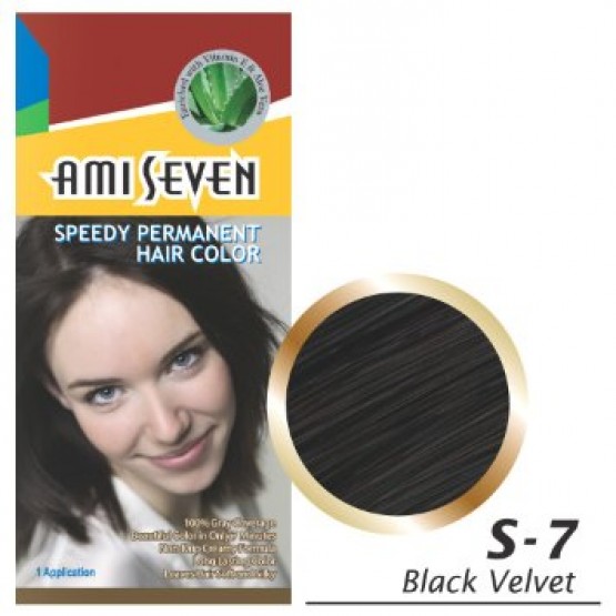 Ami Seven Speedy Permanent Hair Colour-s-7 Black Velvet 60g