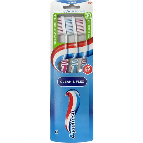 Aquafresh Clean&flex Medium 3pcs