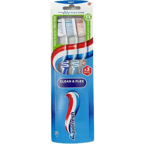 Aquafresh Clean&flex Soft 3pcs