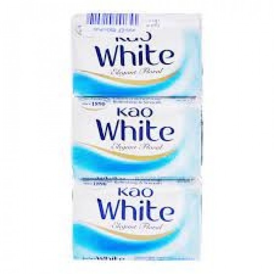 Kao White Soap Elegant Floral 3x40g (Blue)