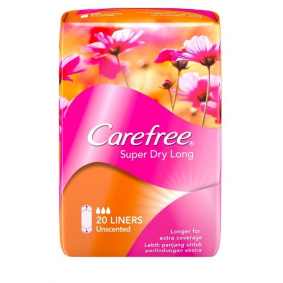 Carefree Super Dry Long Unscented 20's