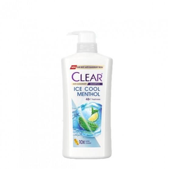Clear Shampoo Ice Cool Menthol 650ml - Cooling Menthol Formula for Long-Lasting Freshness