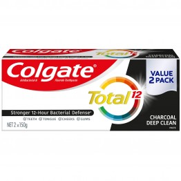 Colgate Total 12 Charcoal Deep Clean 150g x 2/Twin Pack(2x150g)