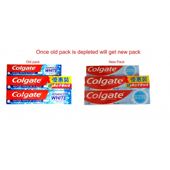Colgate Advanced White 2x160g+90g