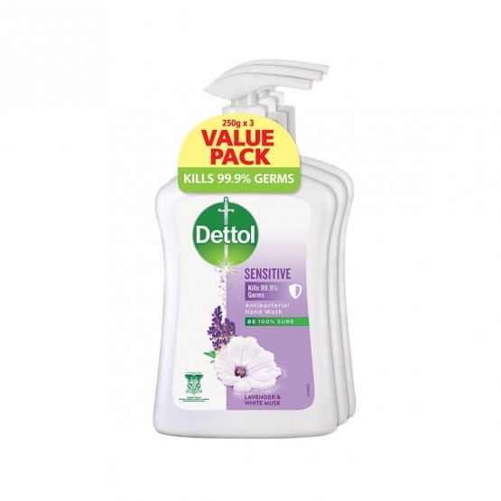 Dettol Handwash Sensitive 3x250ml