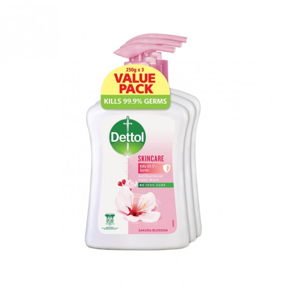 Dettol Handwash Skincare 250ml 2 Free 1