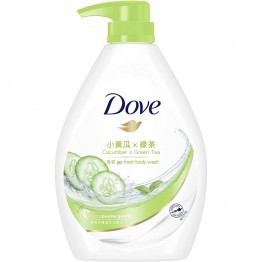 Dove Go Fresh Cucumber And Green Tea Paraben-free Body Wash, 1l