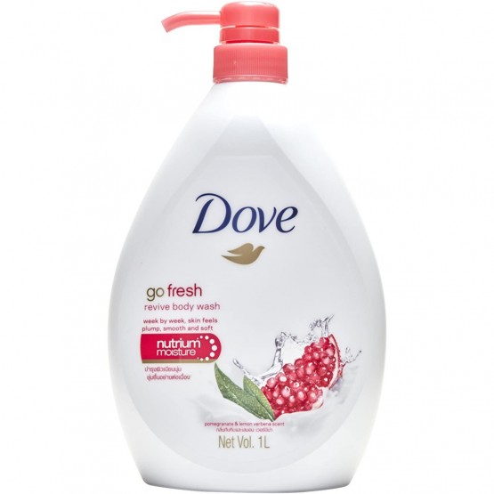 Dove Go Fresh Pomegranate And Lemon Verbena Revive Body Wash, 1l
