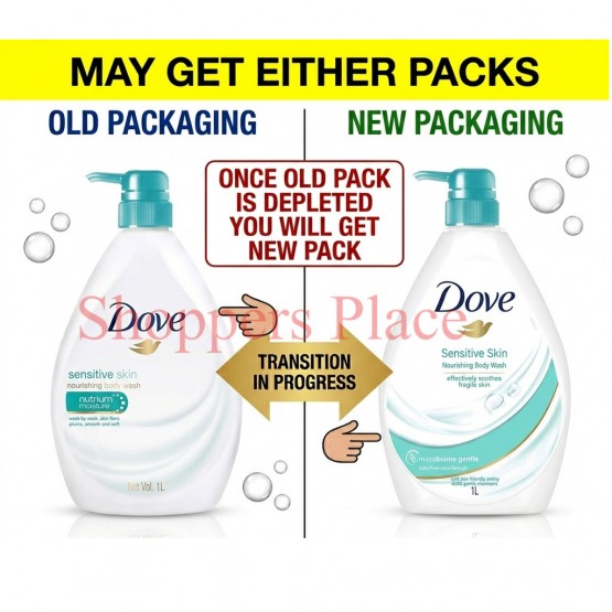 Dove Sensitive Skin Body Wash, 1l