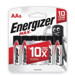 Energizer Alkaline AA 6 Pack