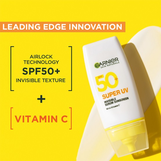 Garnier Super Uv Invisible Serum Sunscreen Spf50+ (with Vitamin C) 30ml