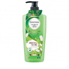 Ginvera World Spa Japanese Green Tea & Tea Tree Shower Scrub 750ml