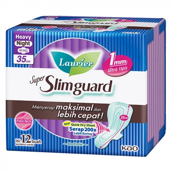 Laurier Super Slimguard Night 35cm 12s