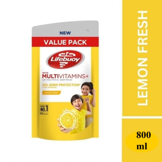 Lifebuoy Antibacterial Body Wash Refill - Lemon Fresh 800ml