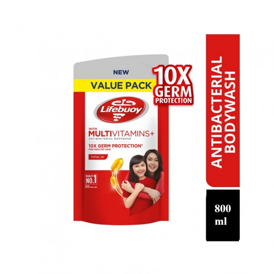 Lifebuoy Antibacterial Body Wash Refill - Total 10 800ml