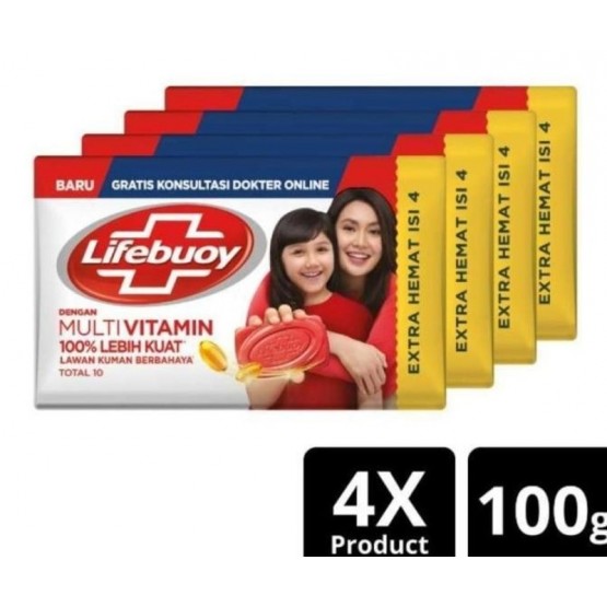 Lifebuoy Total 10 Soap 4x110g