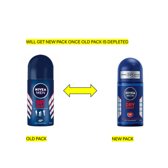 Nivea Men Dry Impact Roll On 50ml