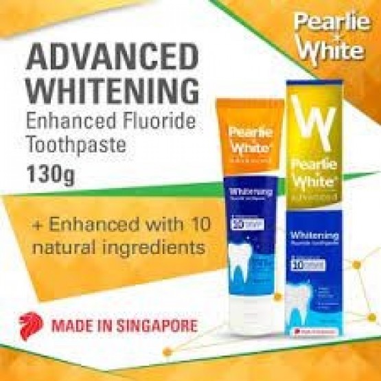 Pearlie White Advanced Whitening Toothpaste 130g - Stain Removal & Enamel Care