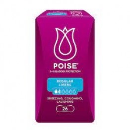 Poise Regular Liners (190mm x 26's)