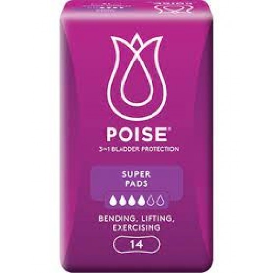 Poise Super Pads (276mm x 14's)