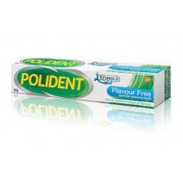 Polident Denture Adhesive Cream Flavour Free 60g