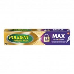 Polident Power Max Hold & Seal Denture Adhesive Cream Flavour Free 70g