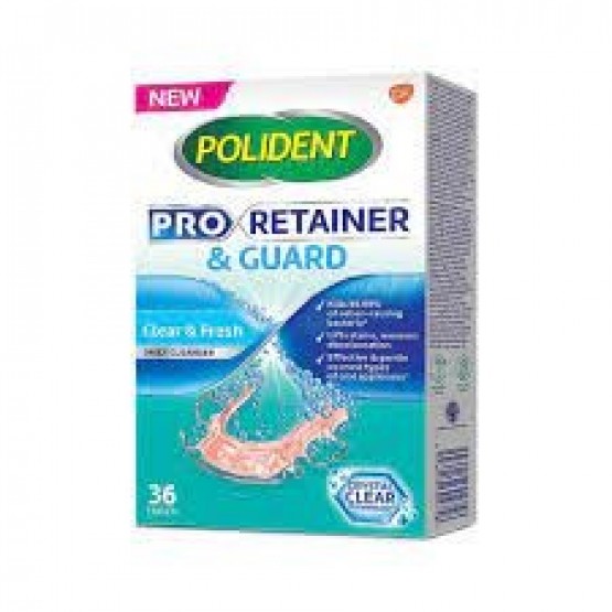 Polident Pro Retainer & Guard Cleanser 36's