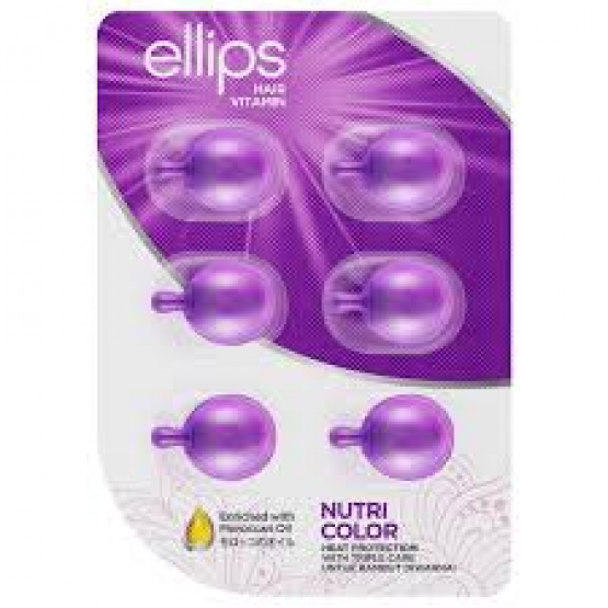 Ellips Hair Treatment Nutri Color Vitamin Hair Treatment 6 Capsules