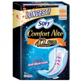 Sofy Comfort Nite Side Gathers Night 42.5cm (dry Net) 7pcs