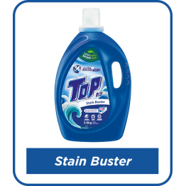 Top Liquid Laundry Detergent - Stain Buster 3.6kg x 4 - Carton Sales