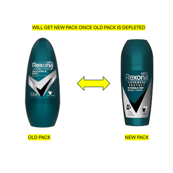Rexona Men Roll On B&w Invisible 45ml