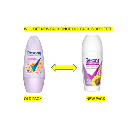 Rexona Women Anti-perspirant Deo Roll On Sunflower/advanced Brightening 45ml/50ml
