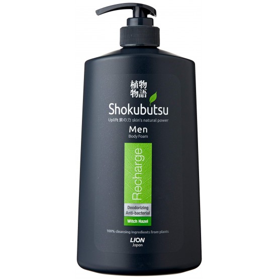 Shokubutsu Men Body Foam 900ml - Recharge