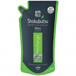 Shokubutsu Men Body Foam Refill 600ml - Recharge
