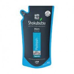 Shokubutsu Men Peppermint Antibacterial Body Foam Refill 600ml - Refresh