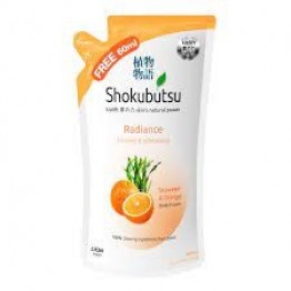 Shokubutsu Radiance Body Foam Refill 600ml - Firming & Whitening