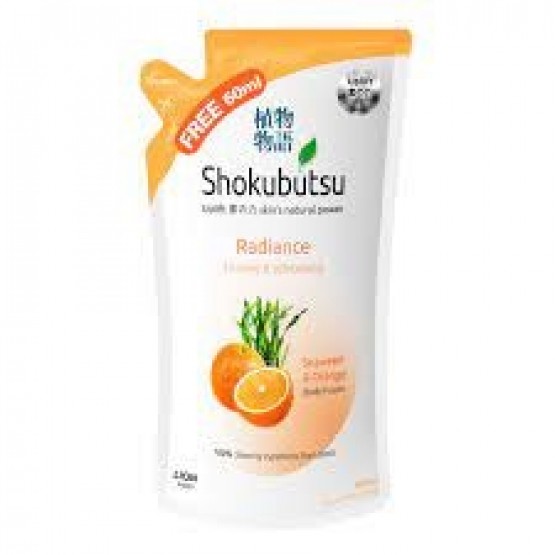 Shokubutsu Radiance Body Foam Refill 600ml - Firming & Whitening