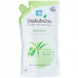 Shokubutsu Radiance Body Foam Refill 600ml - Vitalizing & Whitening