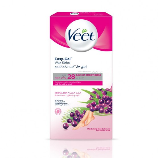 Veet Hair Remover Cold Wax Strips Normal Skin 20s