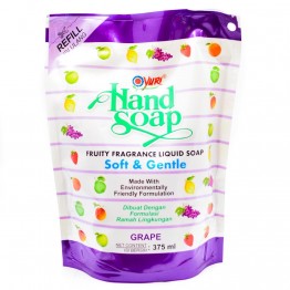 Yuri Handsoap Grape Pouch Twin Pack 2x375ml